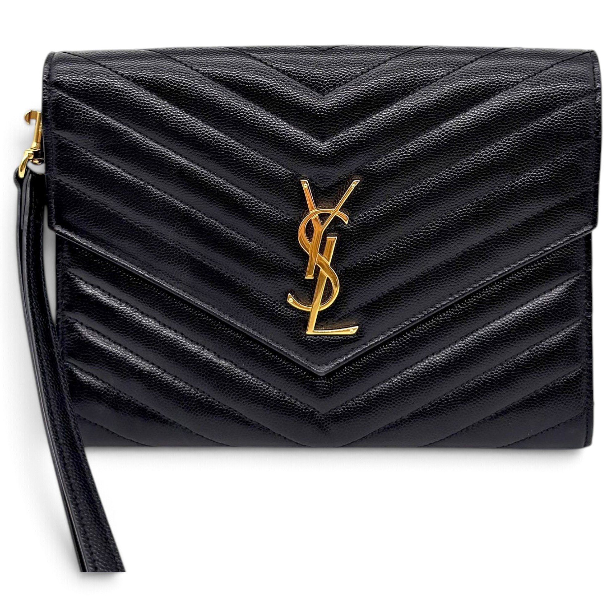 Cassandre leather clutch bag