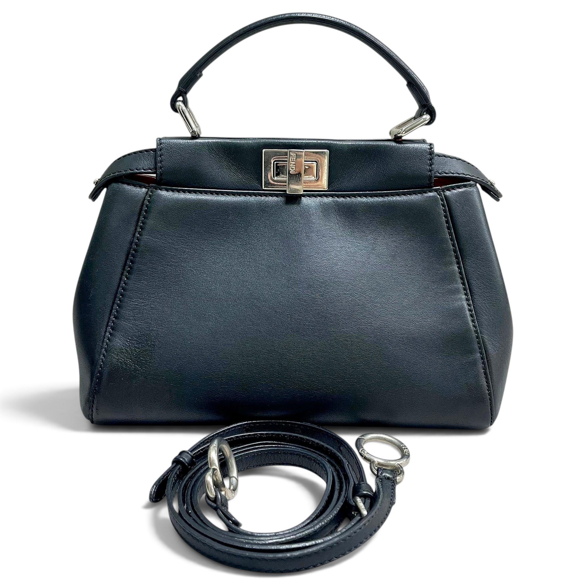 Peekaboo leather handbag