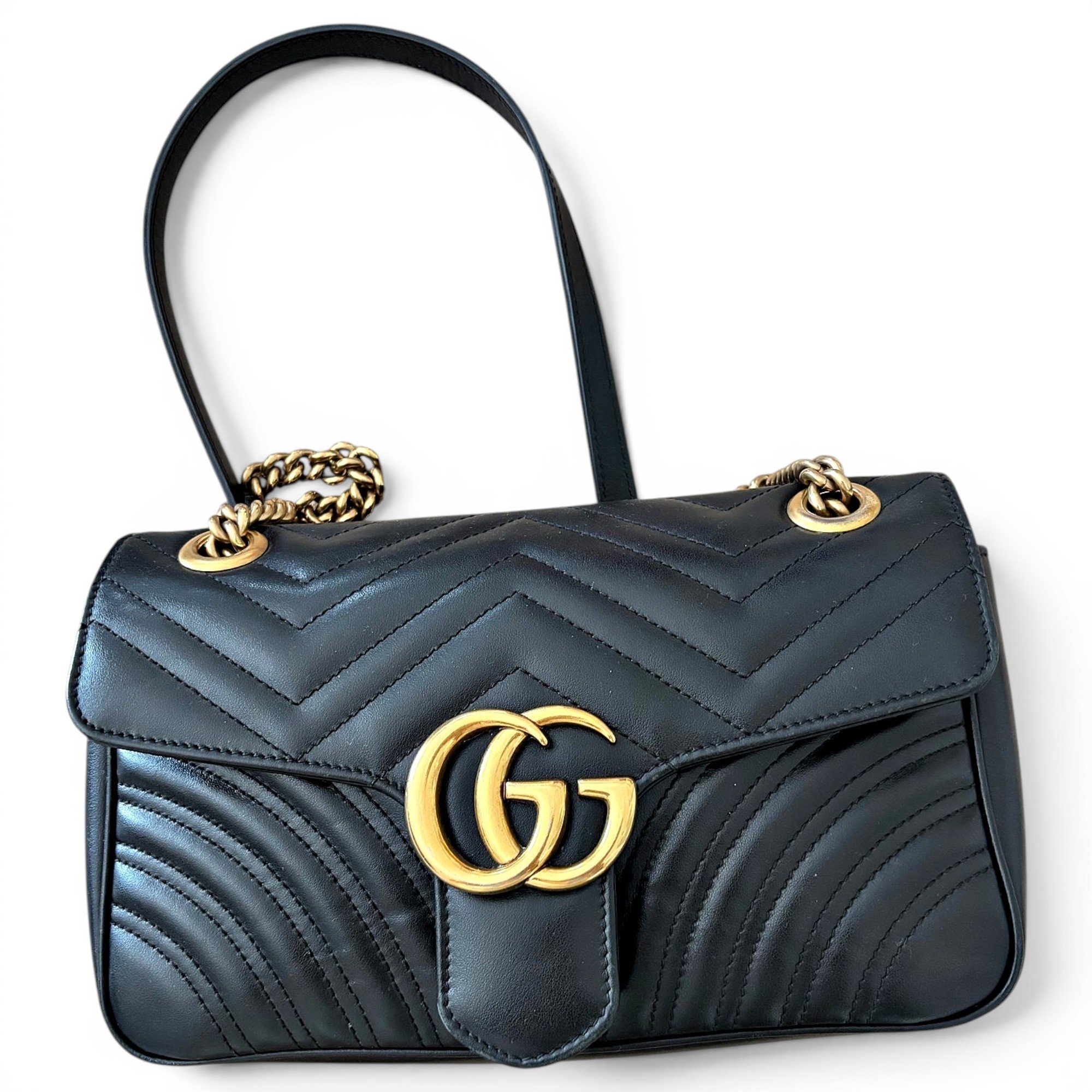 GG Marmont Flap leather handbag