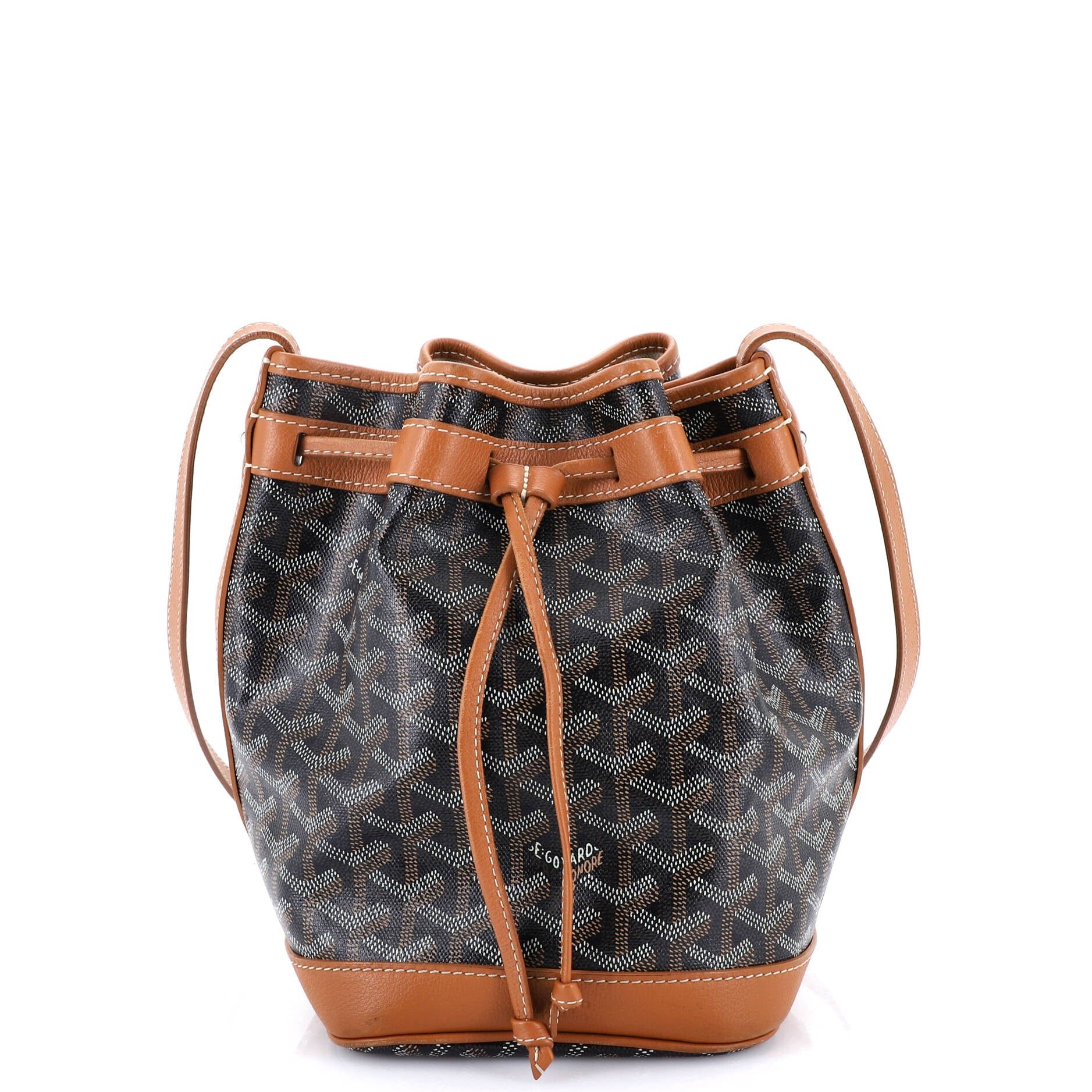 Goyard Petit Flot Bucket Bag Coated Canvas PM