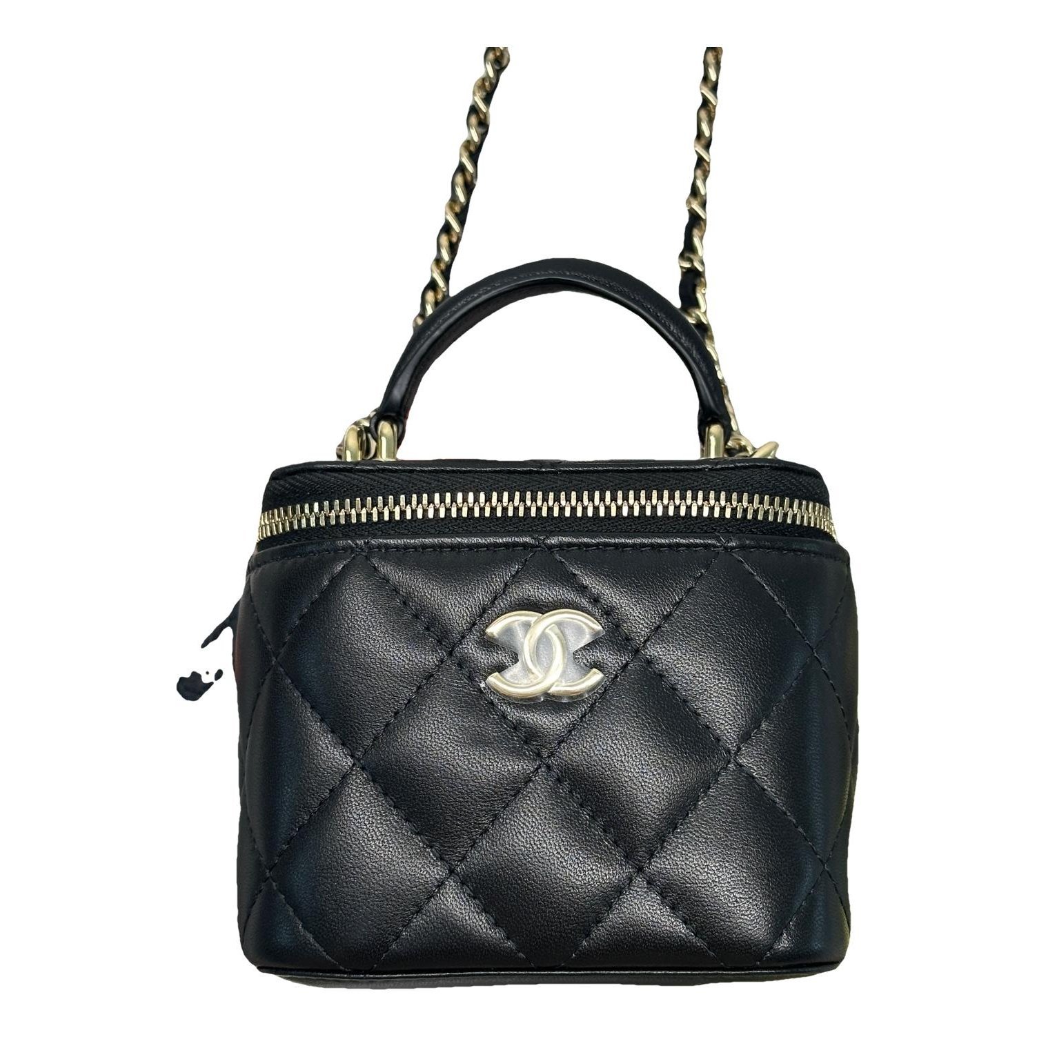 Trendy CC Vanity leather handbag