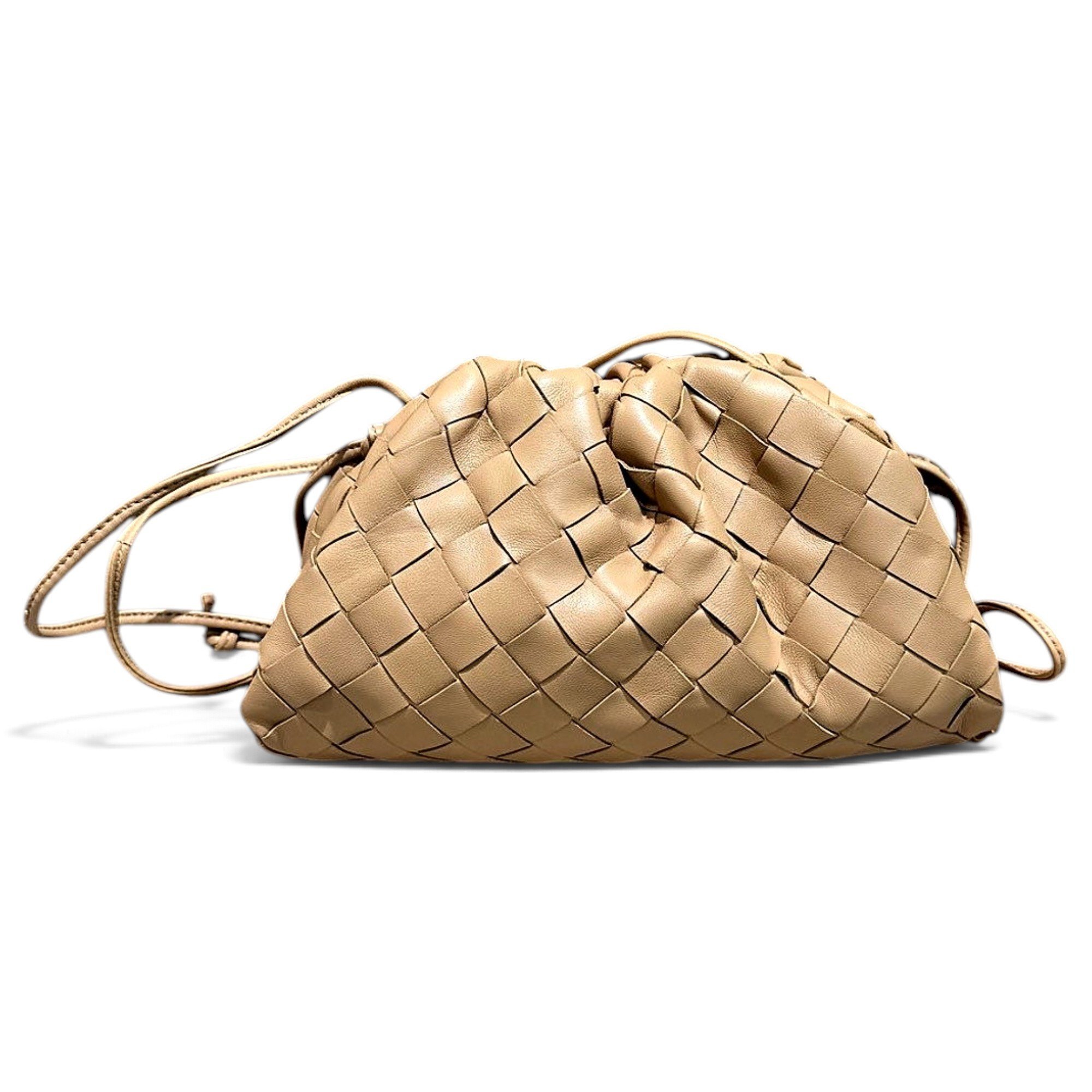Pouch leather handbag