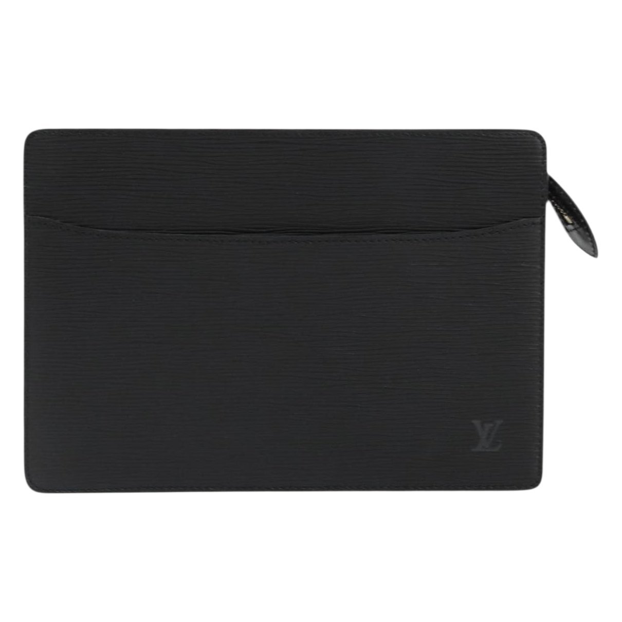 Leather clutch bag