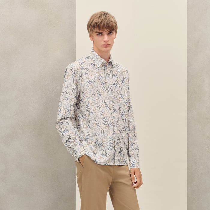 Mastic "Calligraphie Equestre" Straight Cut Shirt