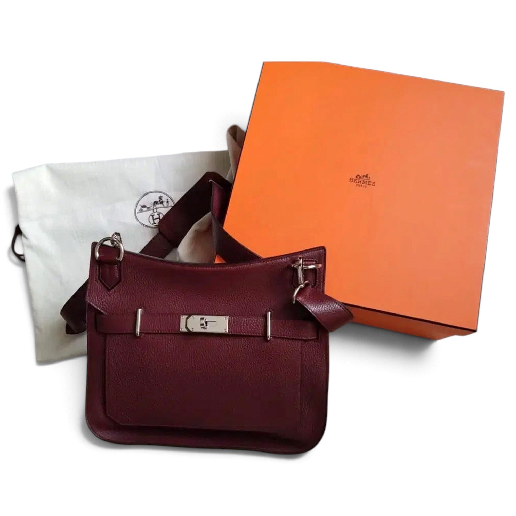 Hermes Jypsiere Handbag Clemence Leather