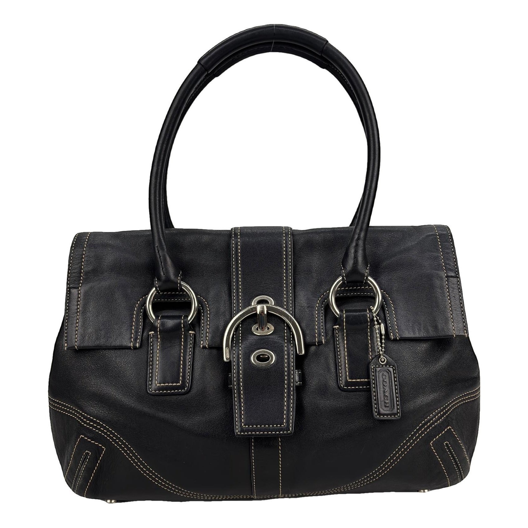 Signature Sufflette leather handbag
