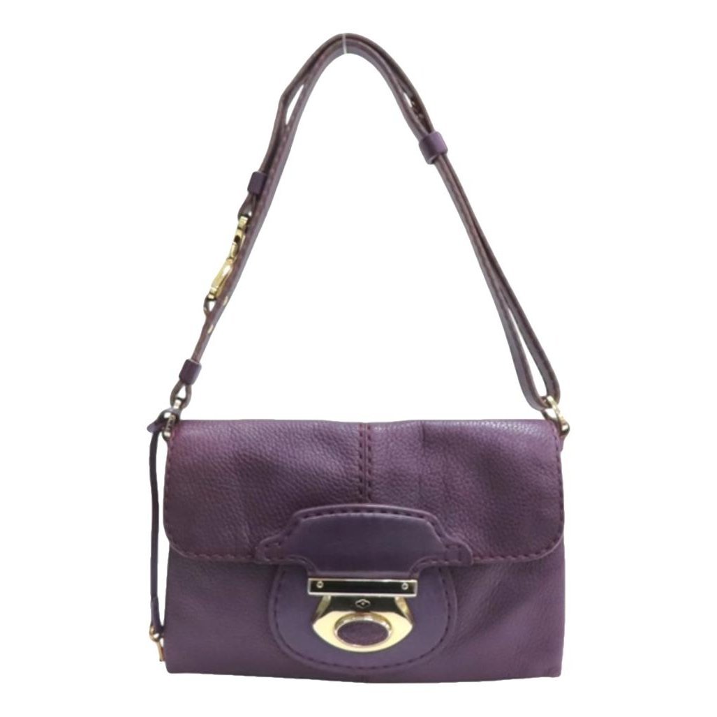 Wave leather handbag