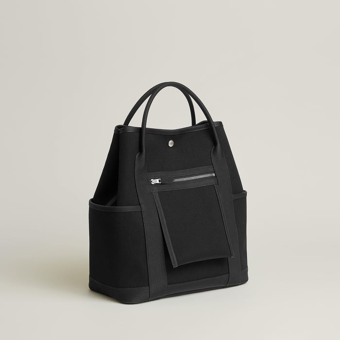 Noir Garden Party Pockets Vertical Bag