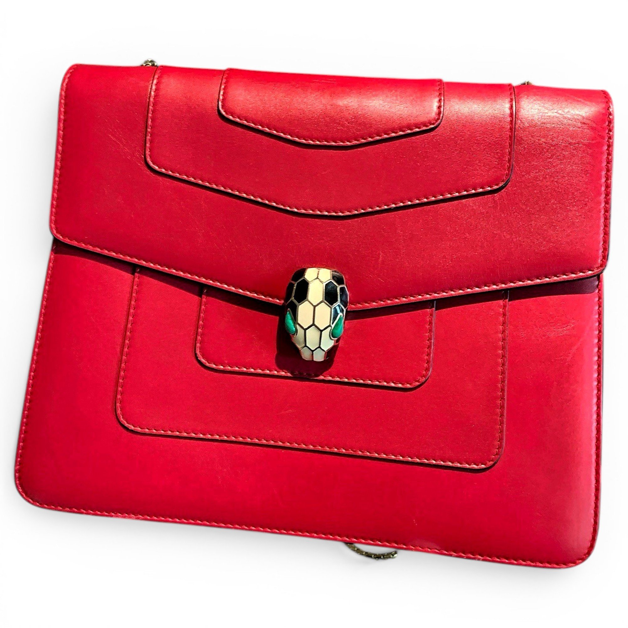Serpenti leather crossbody bag