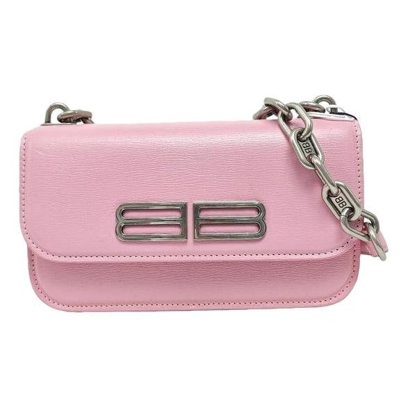 Balenciaga BB chain leather handbag