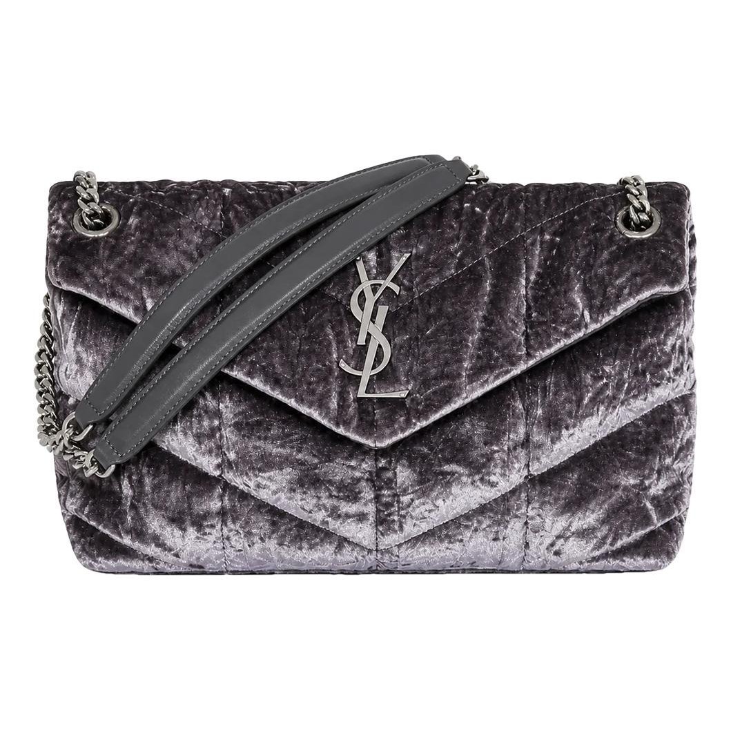 Loulou velvet crossbody bag