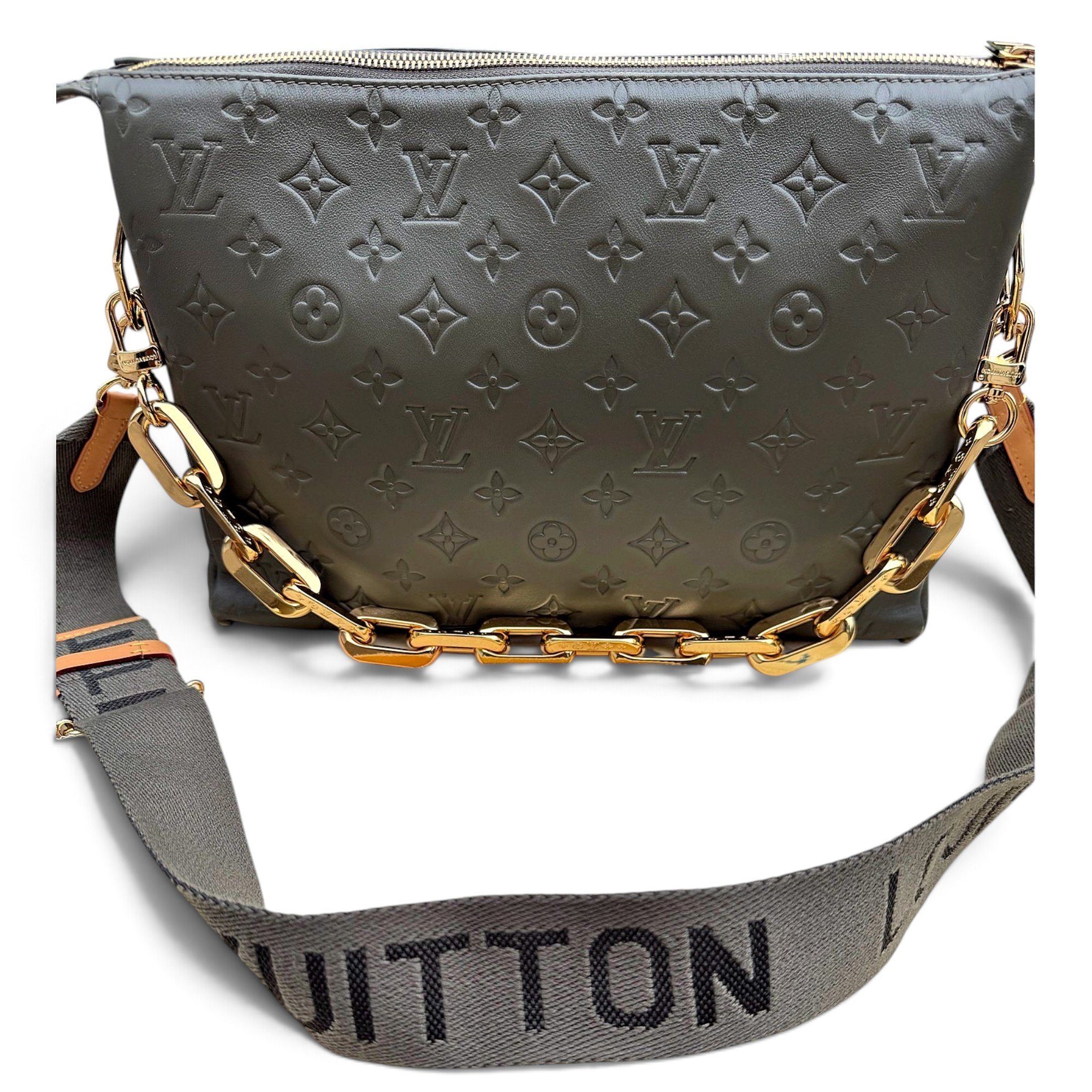 Dauphine leather crossbody bag
