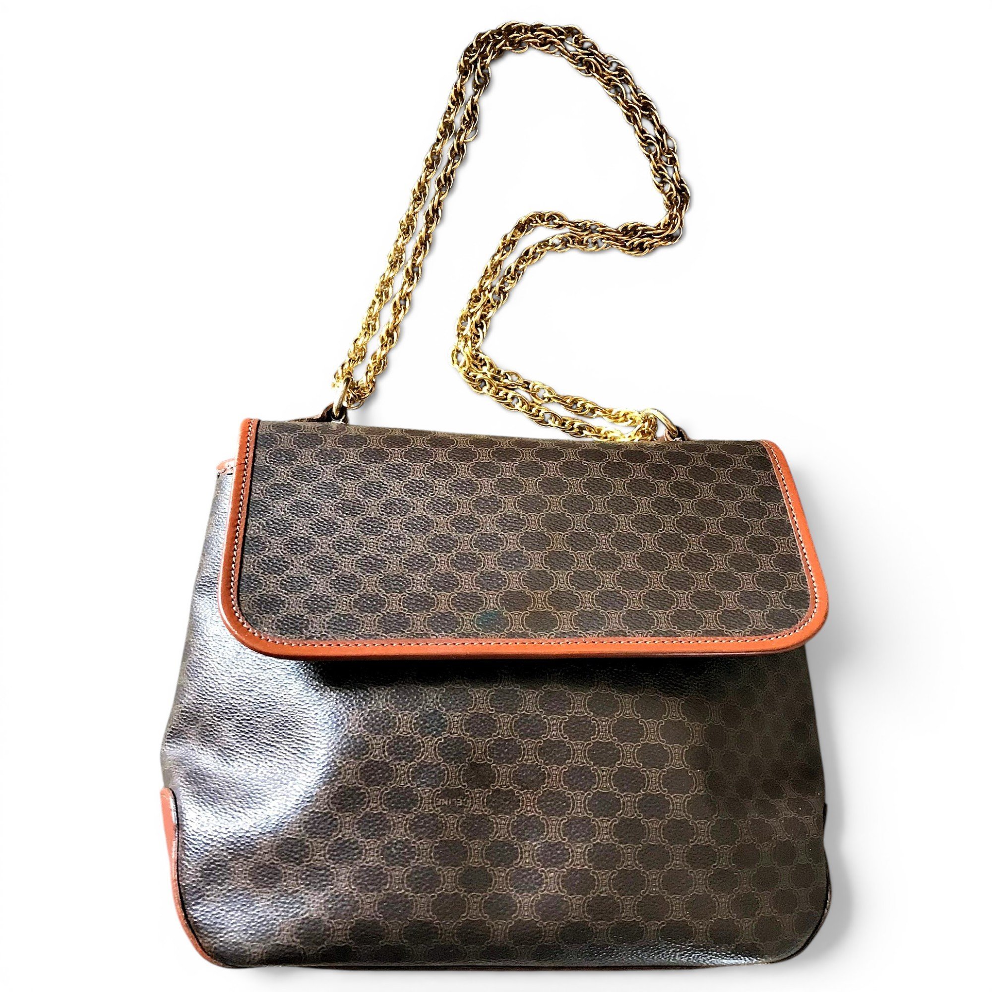 Triomphe leather handbag