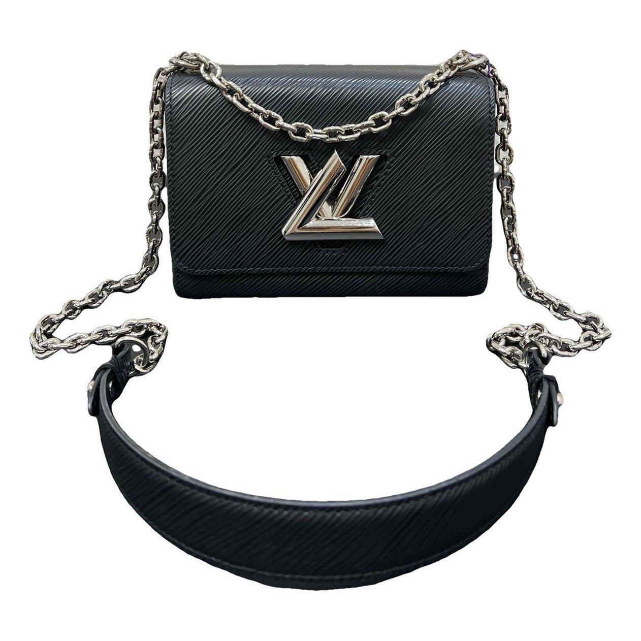 Twist leather handbag