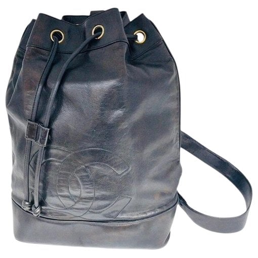 Leather clutch bag