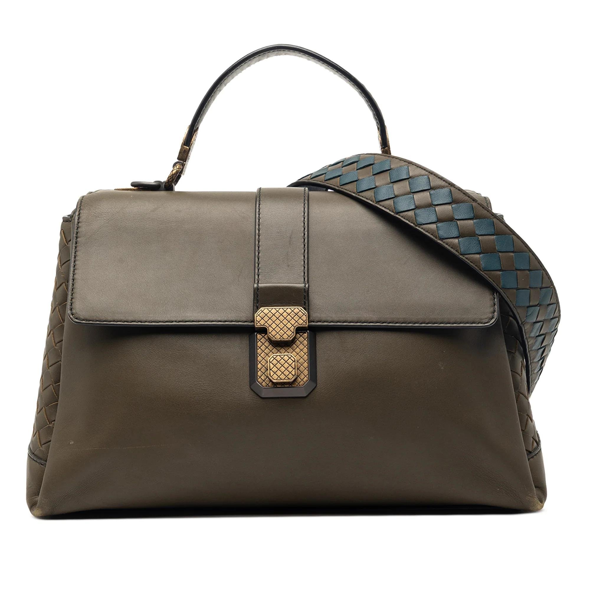 Piazza leather satchel