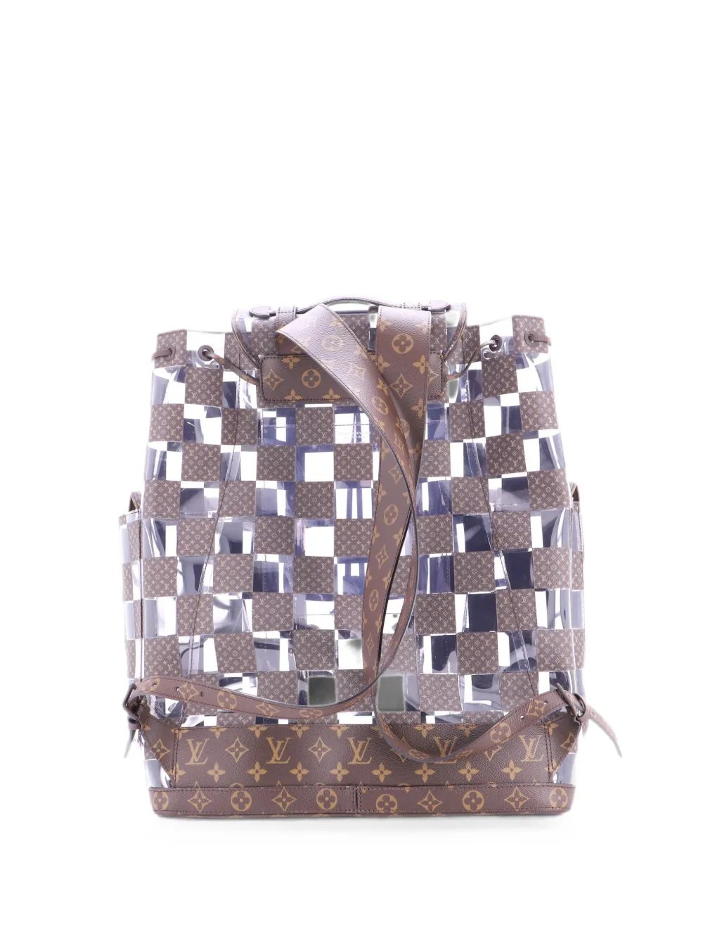 Christopher Limited Edition Monogram Chess Canvas and PVC GM backpack