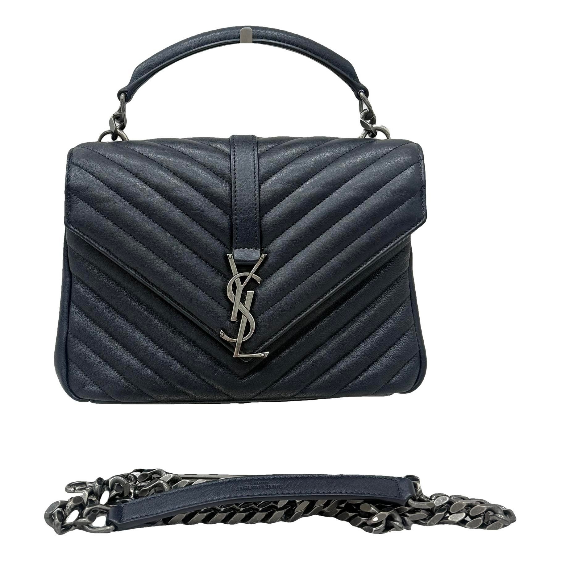 Collége monogramme leather handbag
