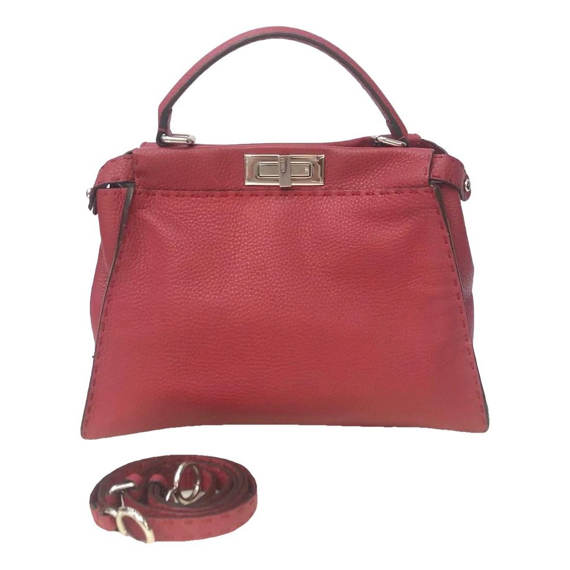 Peekaboo leather handbag