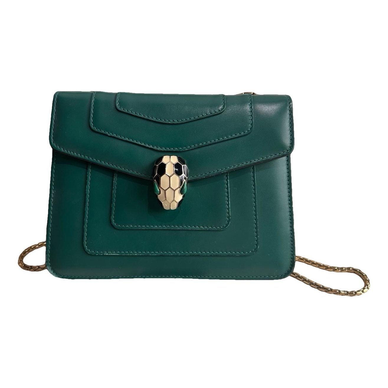 Serpenti leather handbag