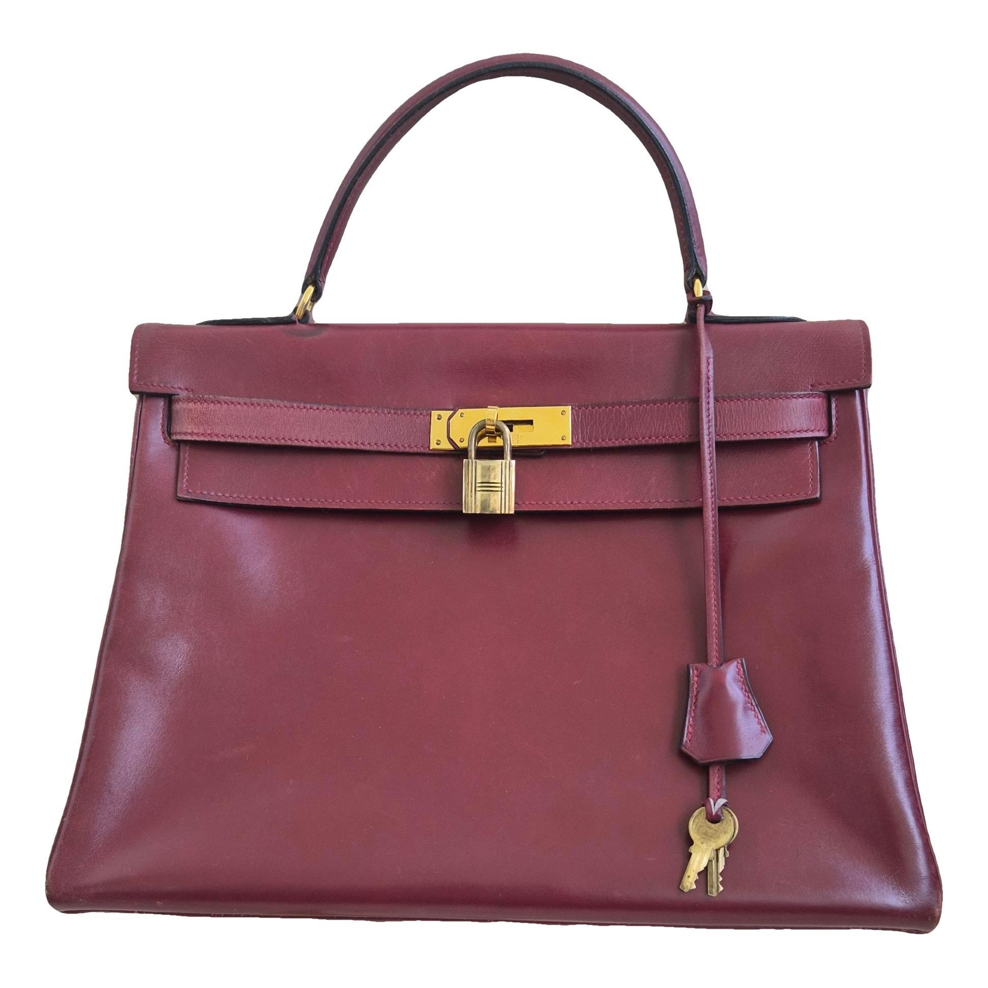 Kelly 32 leather handbag