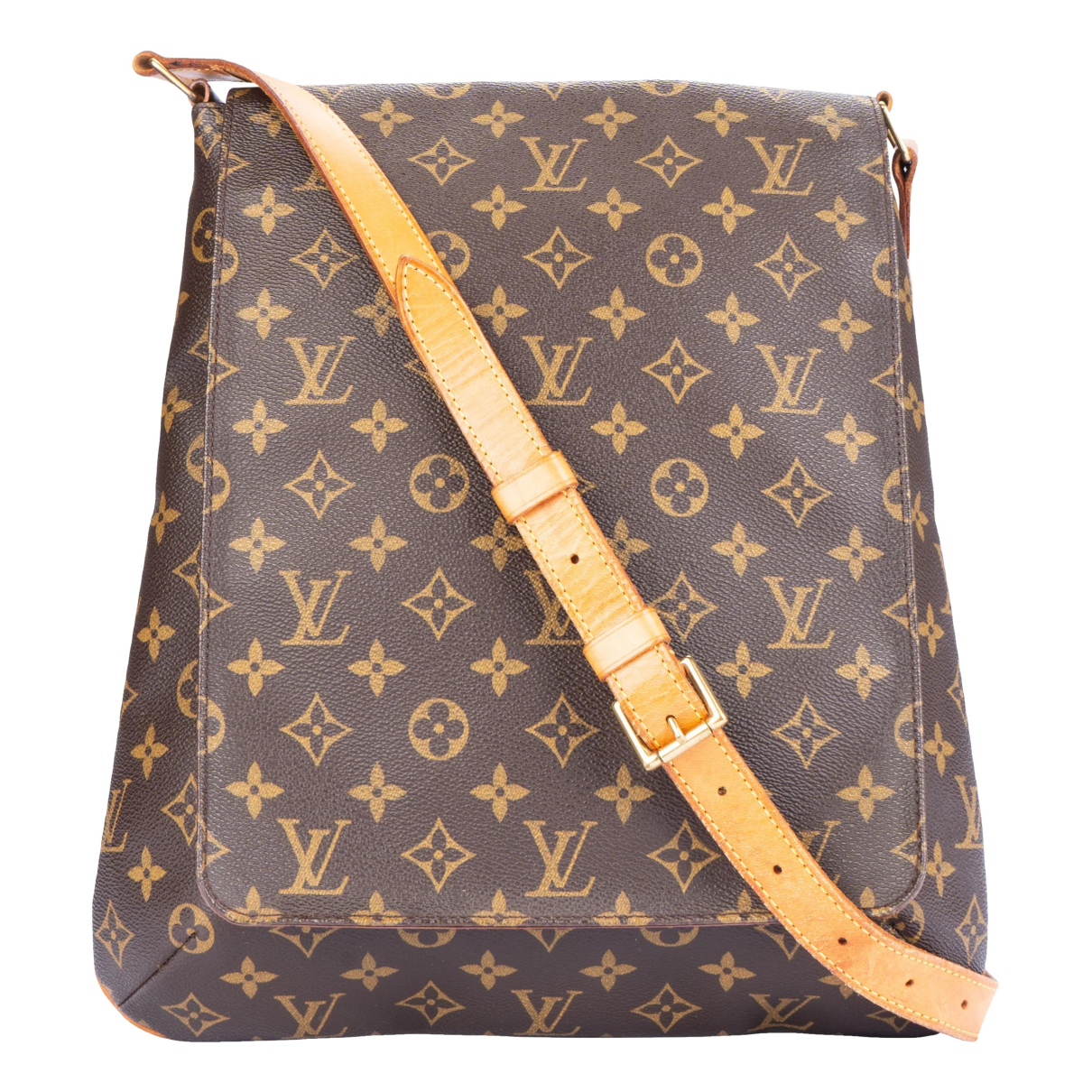 Musette cloth crossbody bag