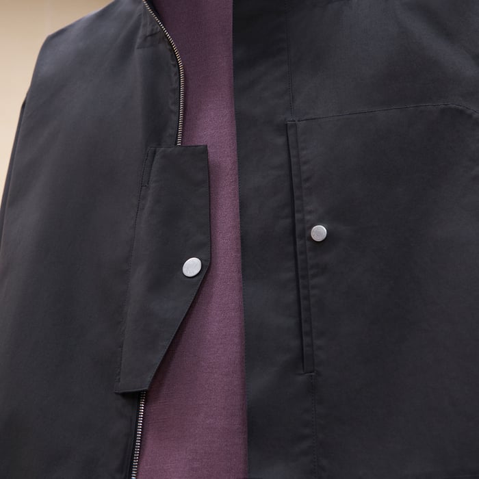 Anthracite "Poche a Cheval" Boxy Fit Jacket Shirt