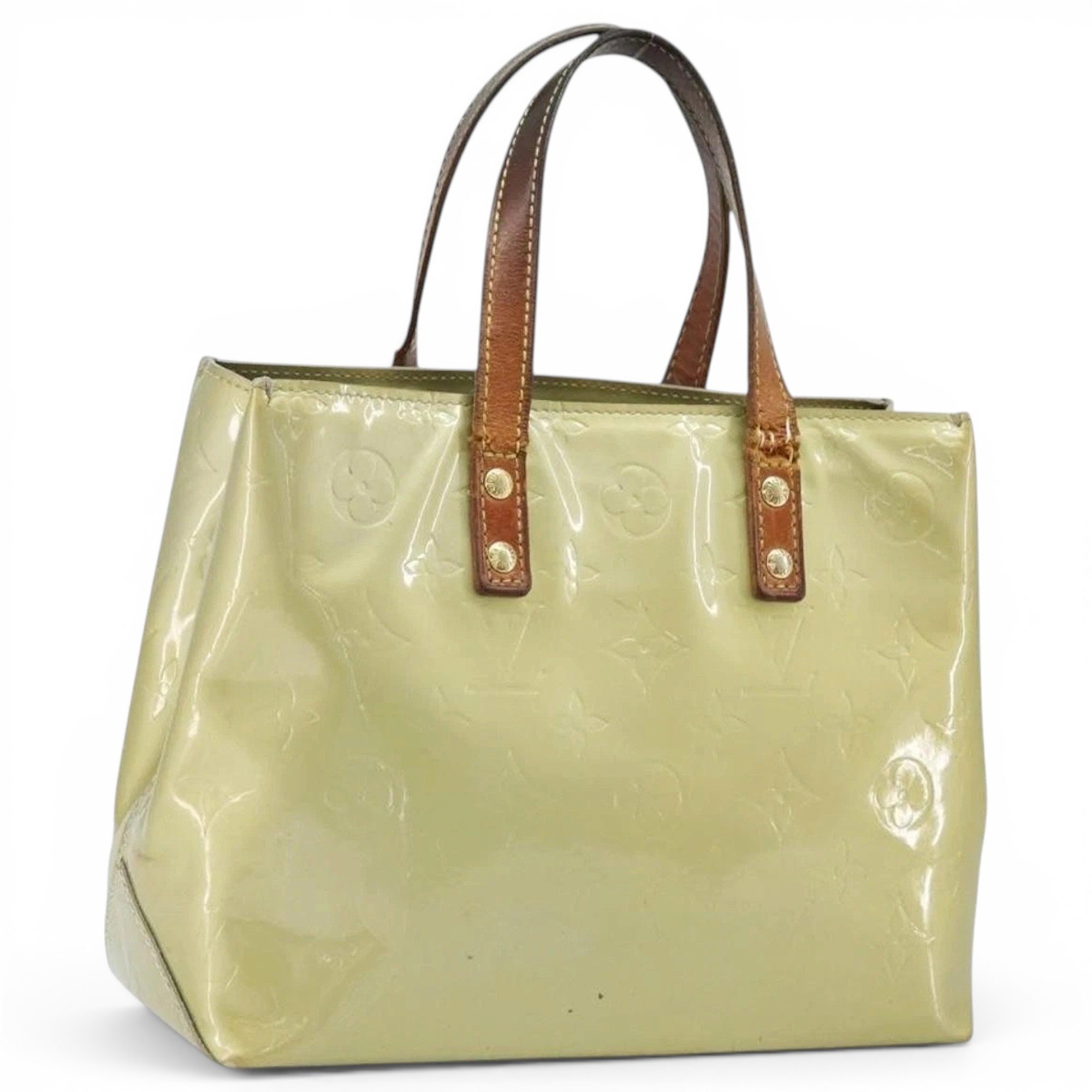 Patent leather handbag