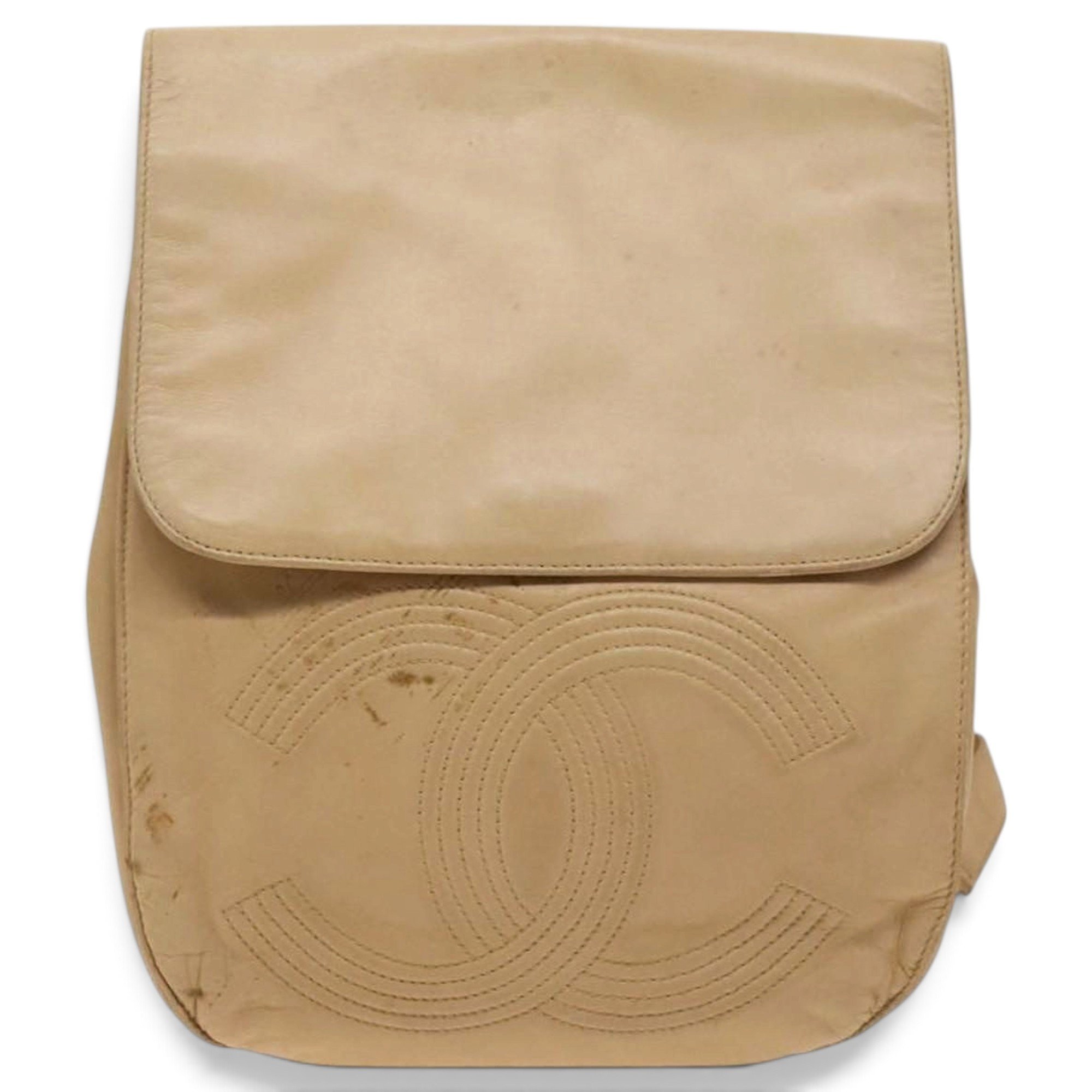 Leather backpack