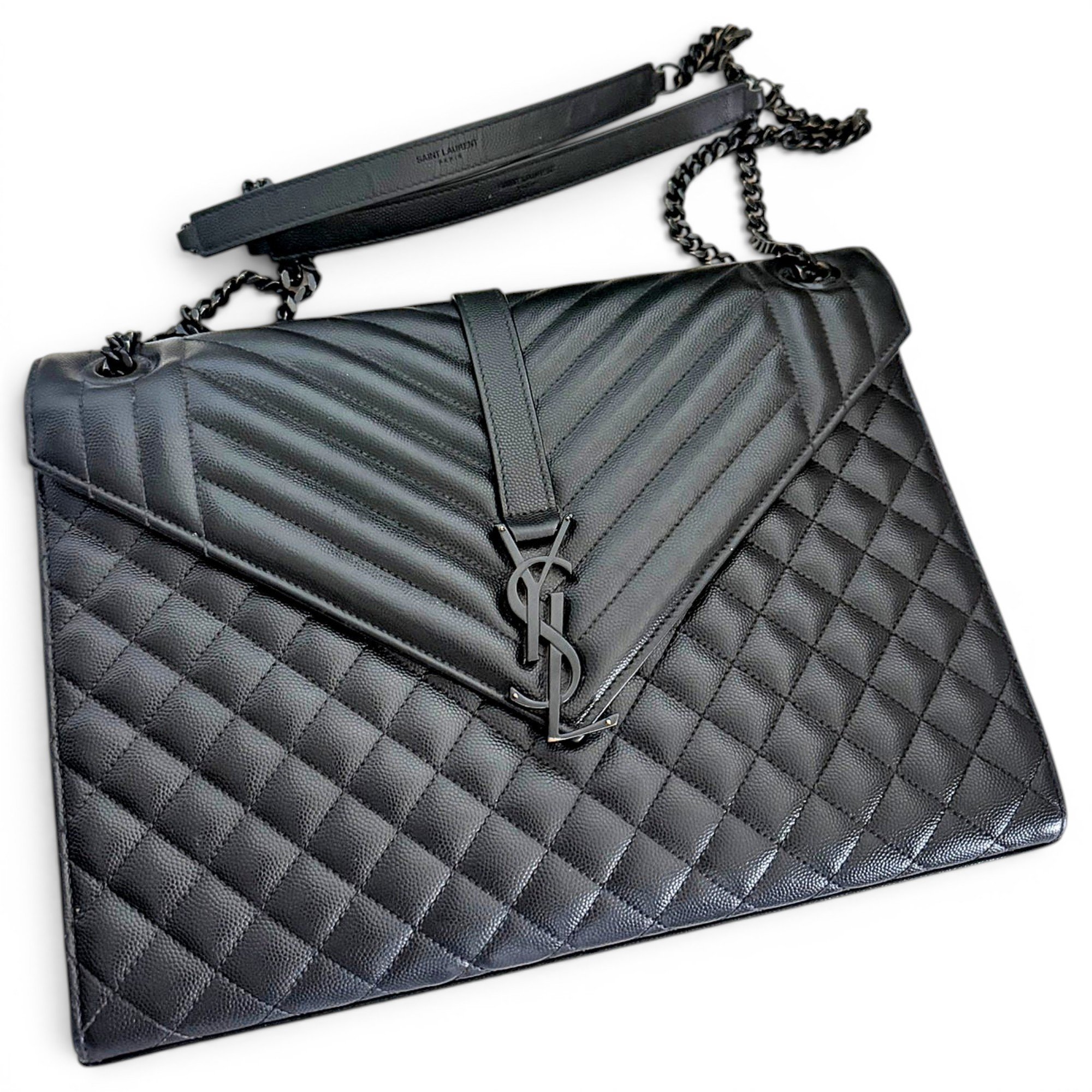 Envelope leather crossbody bag