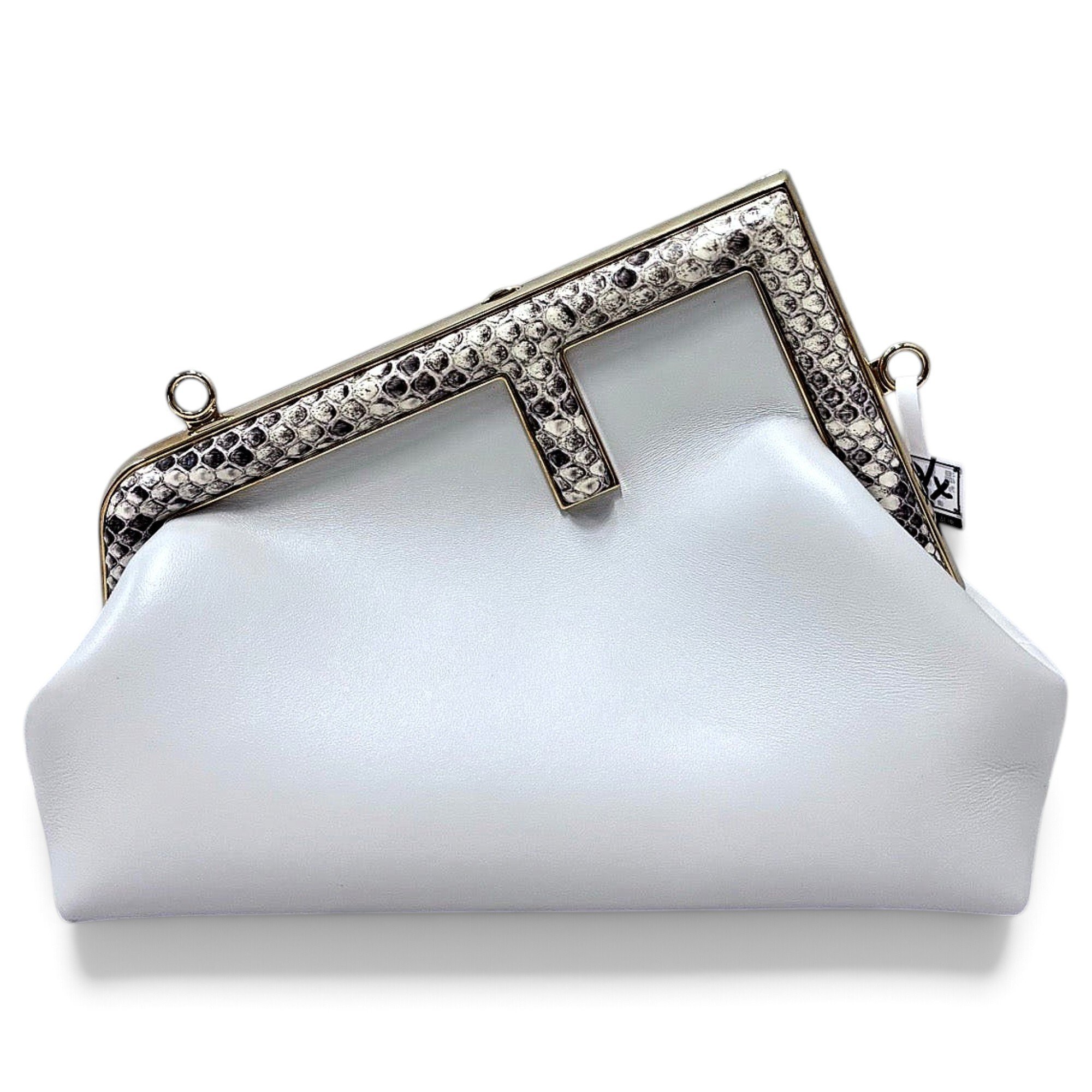 Leather clutch bag