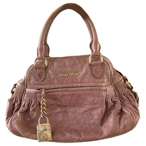 Miu Confidential leather handbag
