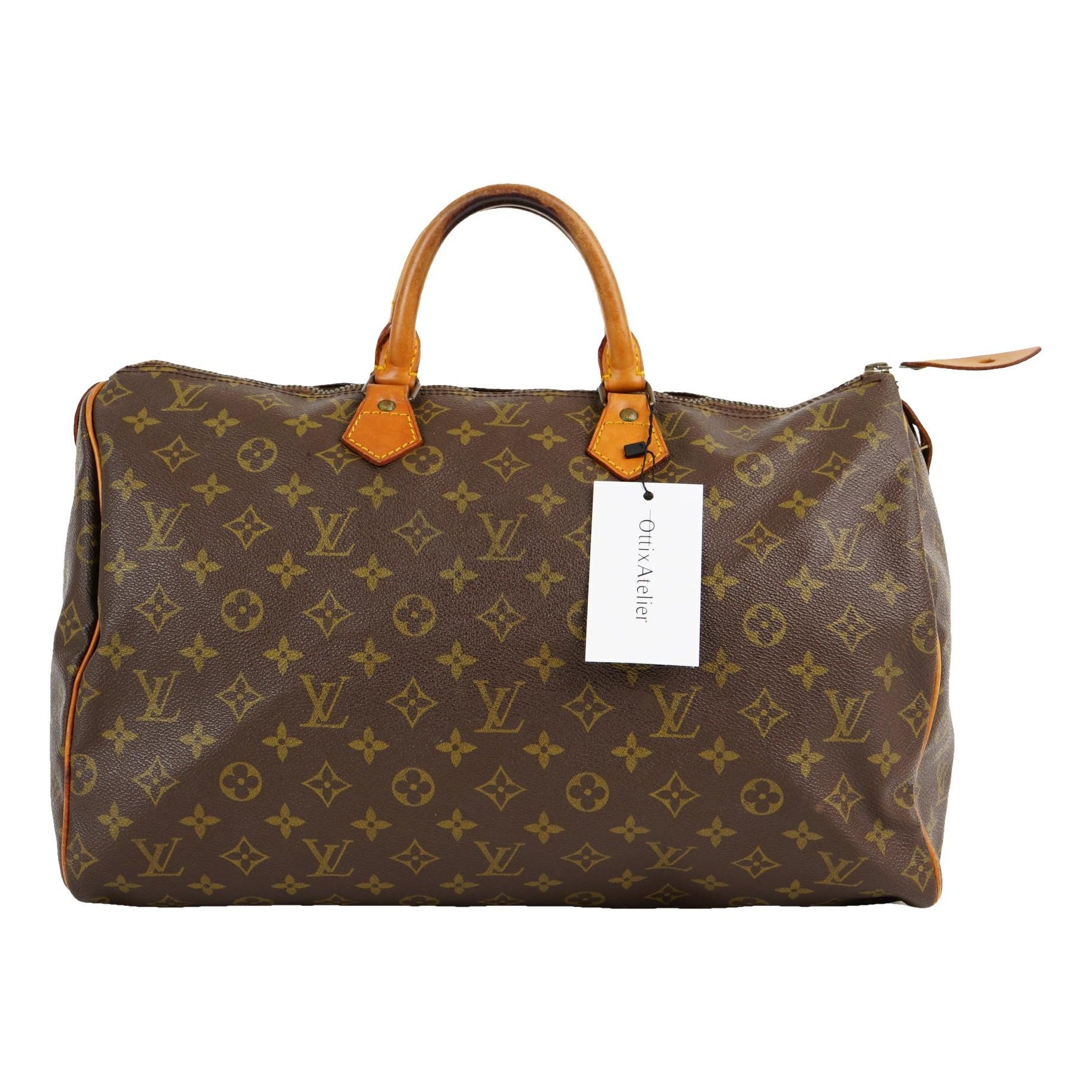 Speedy leather handbag