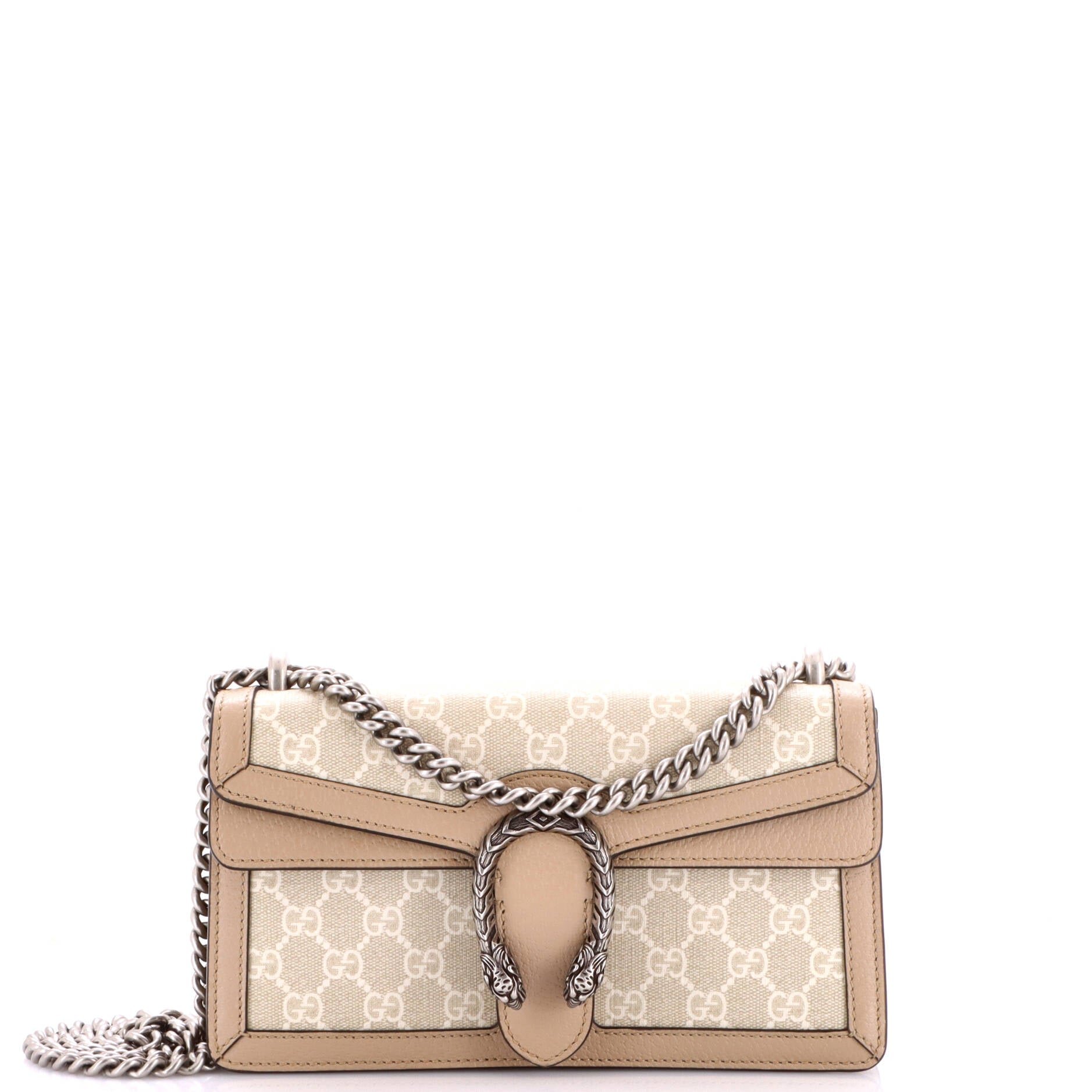 Dionysus Bag GG Coated Canvas with Leather Small
