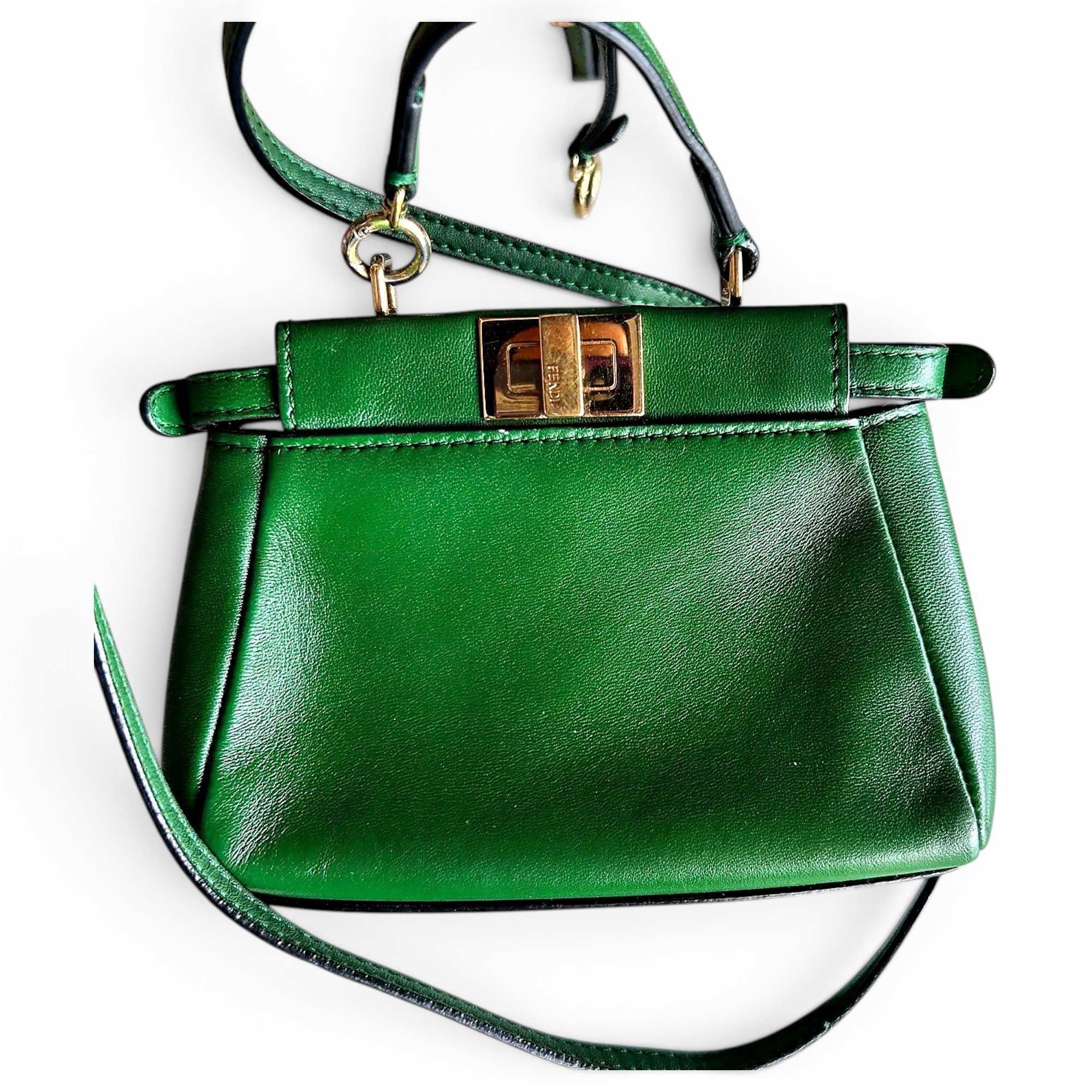 Peekaboo leather handbag