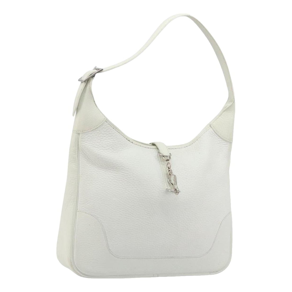 Trim leather handbag