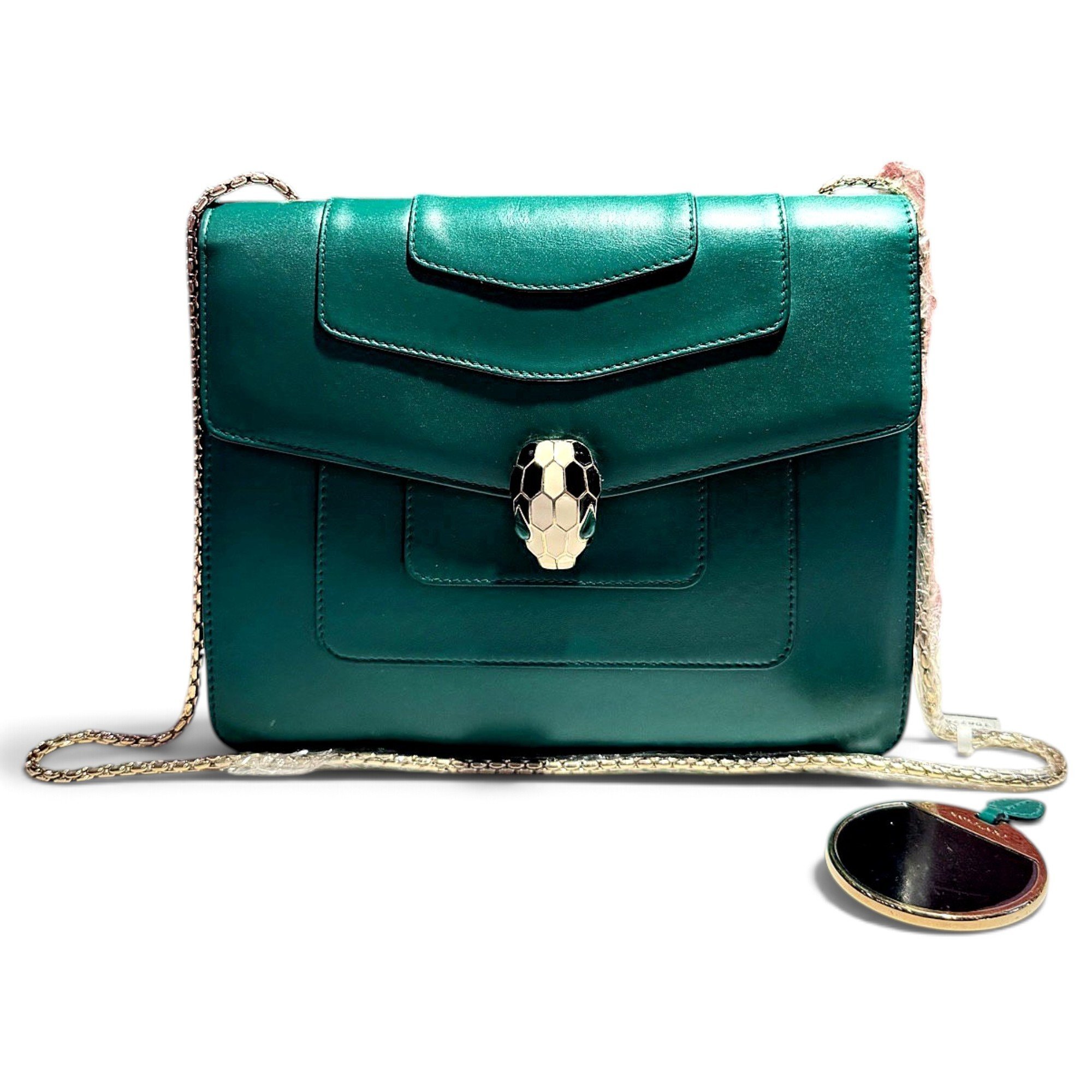 Bvlgari Serpenti leather handbag