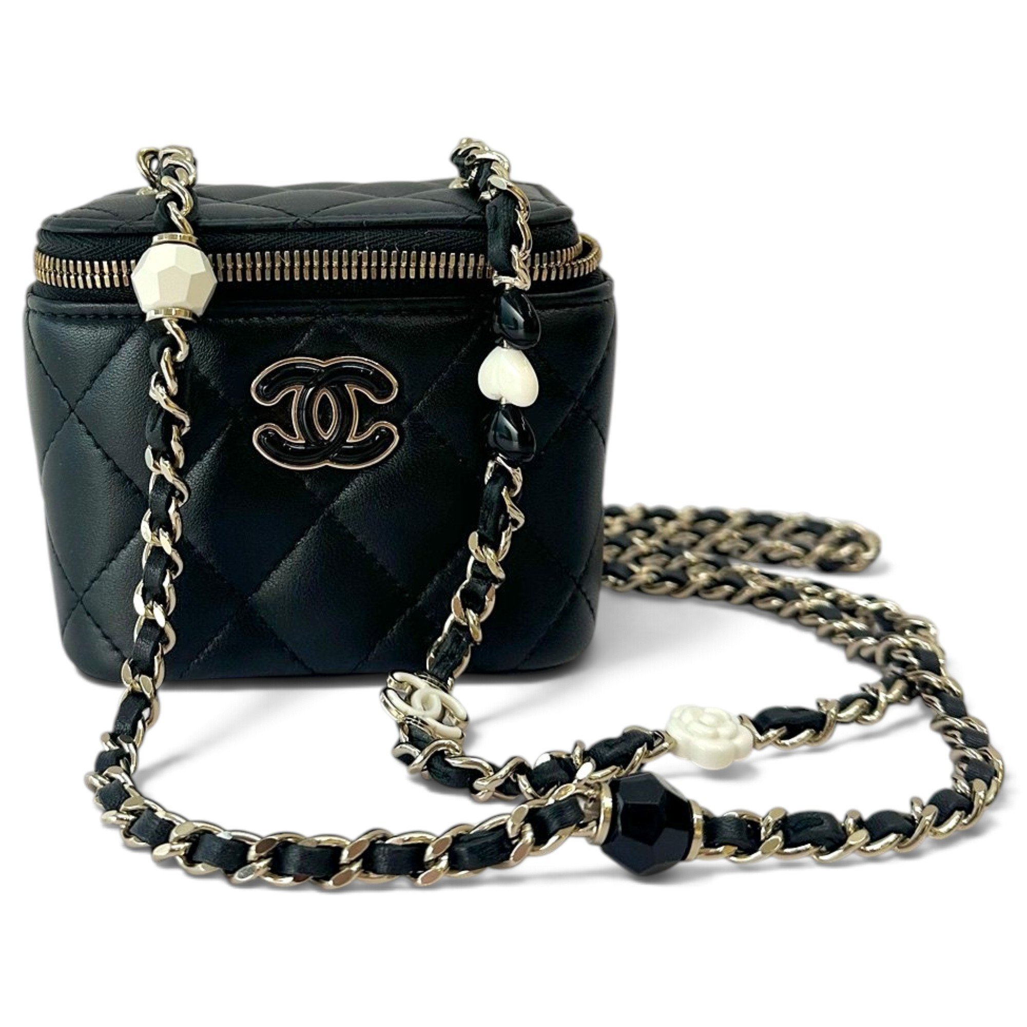 Trendy CC Vanity leather handbag