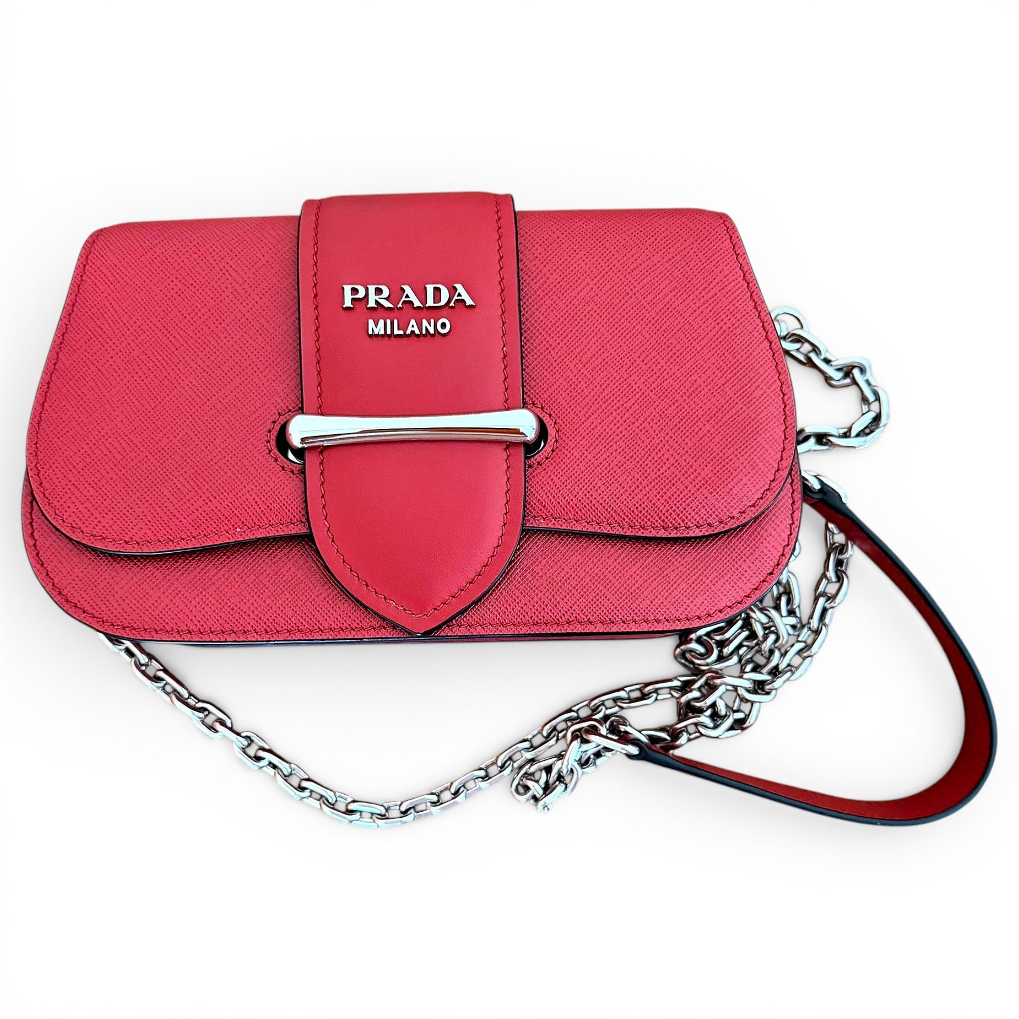 Sidonie leather clutch bag