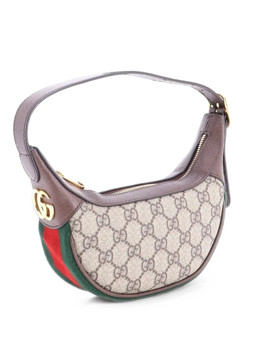 Ophidia Half Moon Bag GG Coated Canvas Mini hobo bag