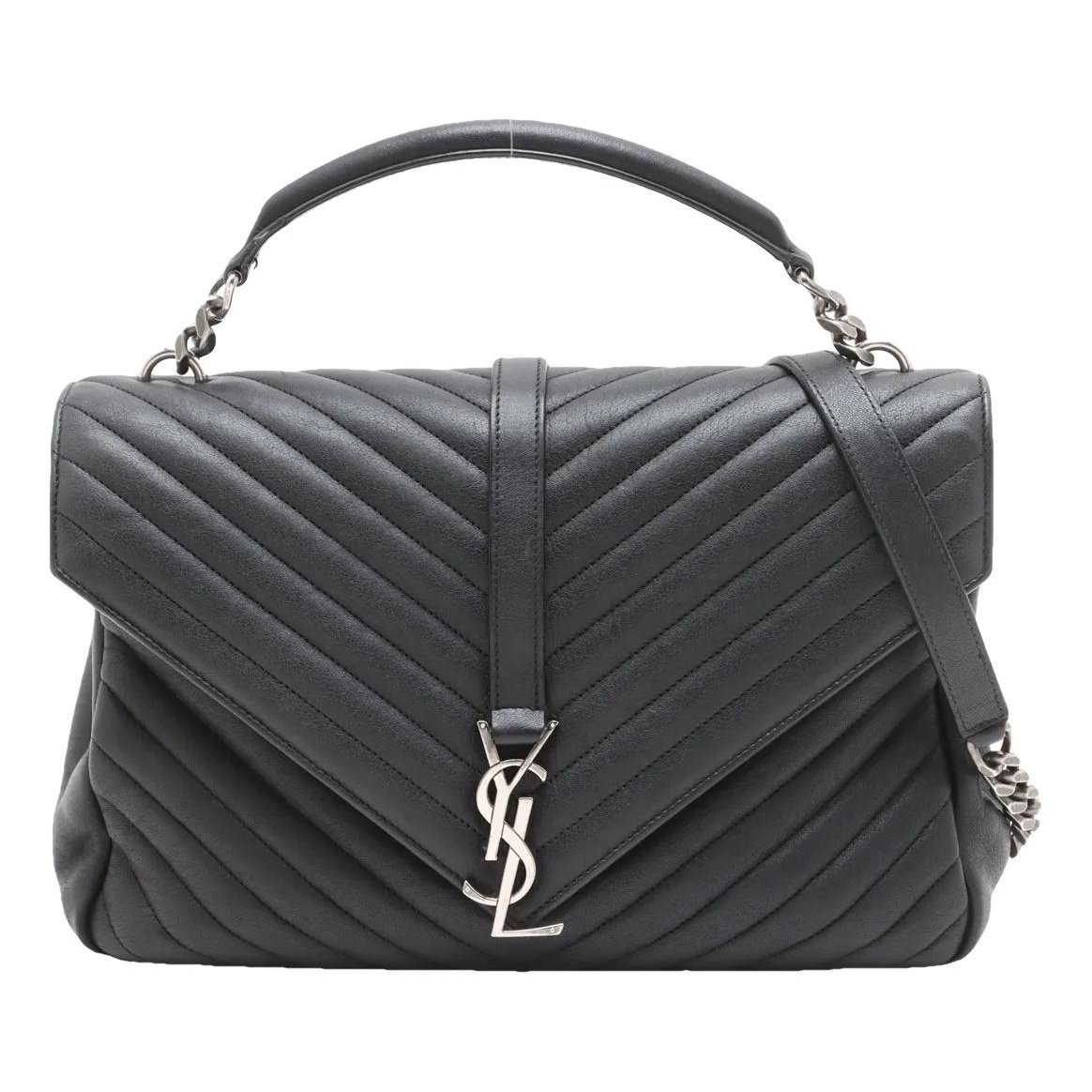 Collége monogramme leather handbag