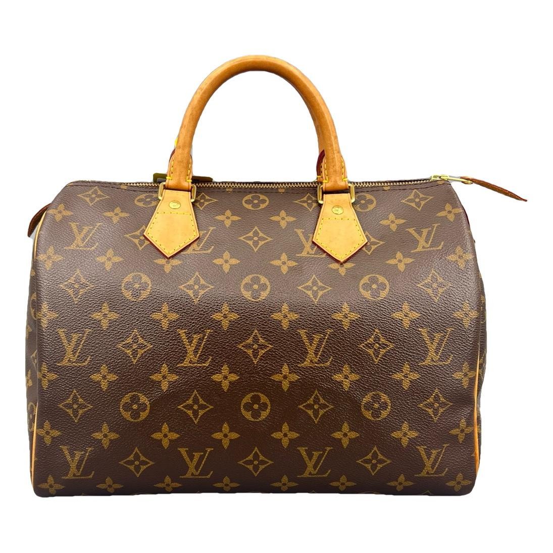 Speedy leather handbag