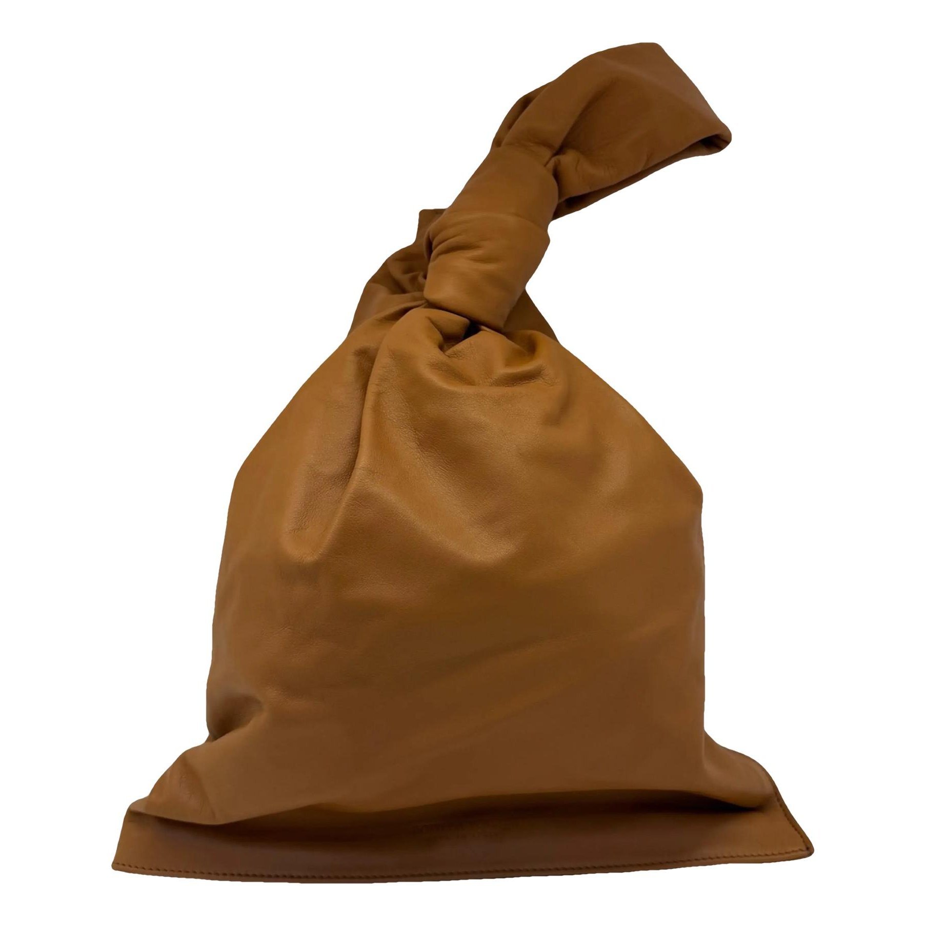 Twist leather handbag