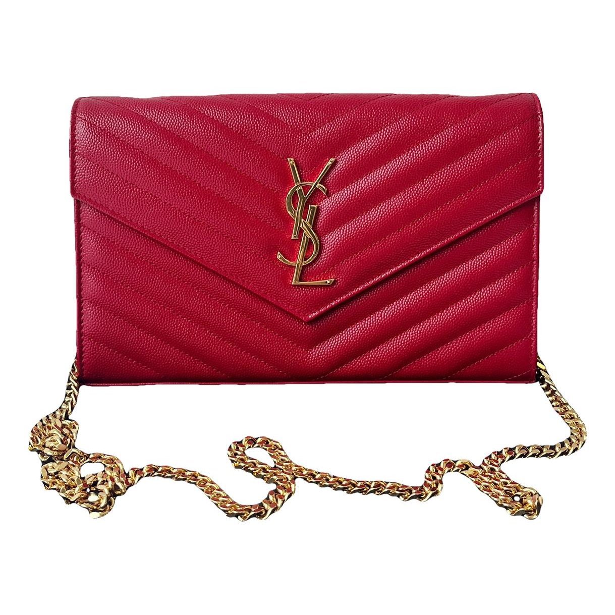 Portefeuille enveloppe leather crossbody bag