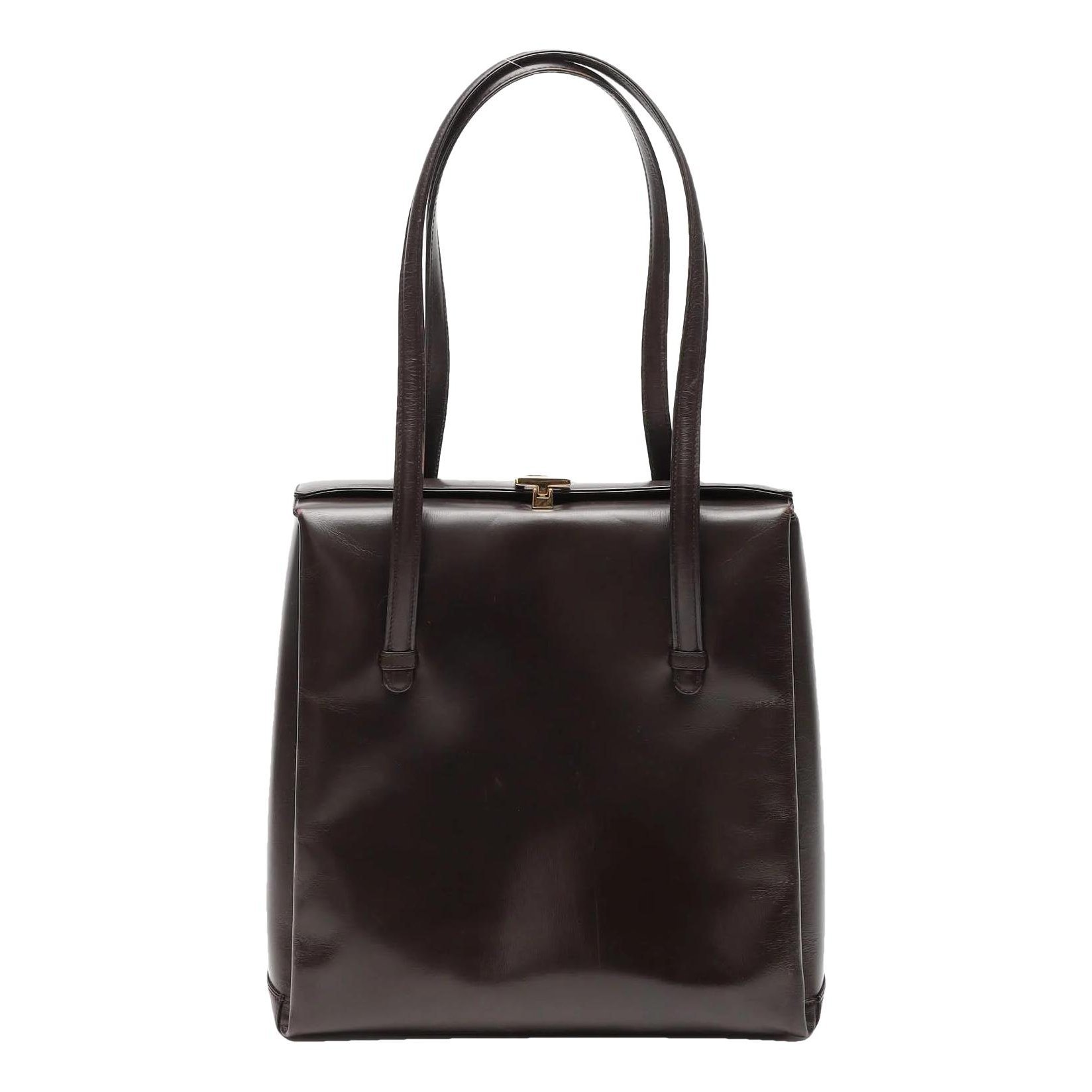 Leather tote