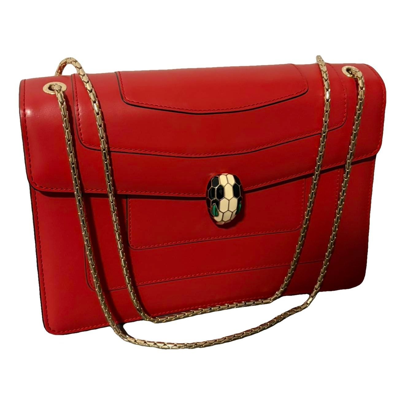 Serpenti leather handbag