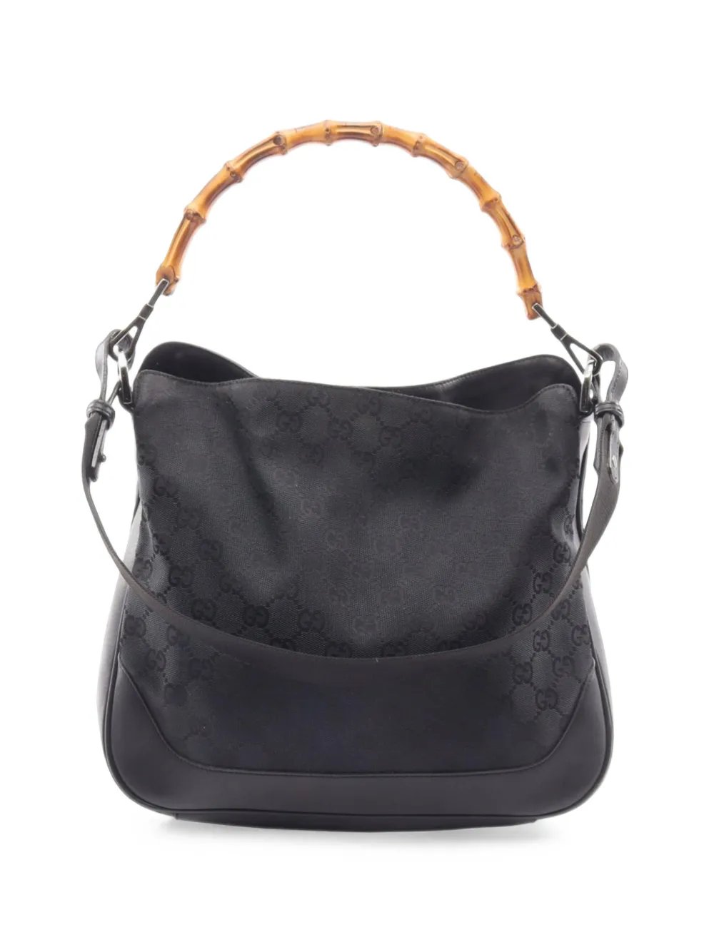 2000-2015 GG Canvas Bamboo Web satchel