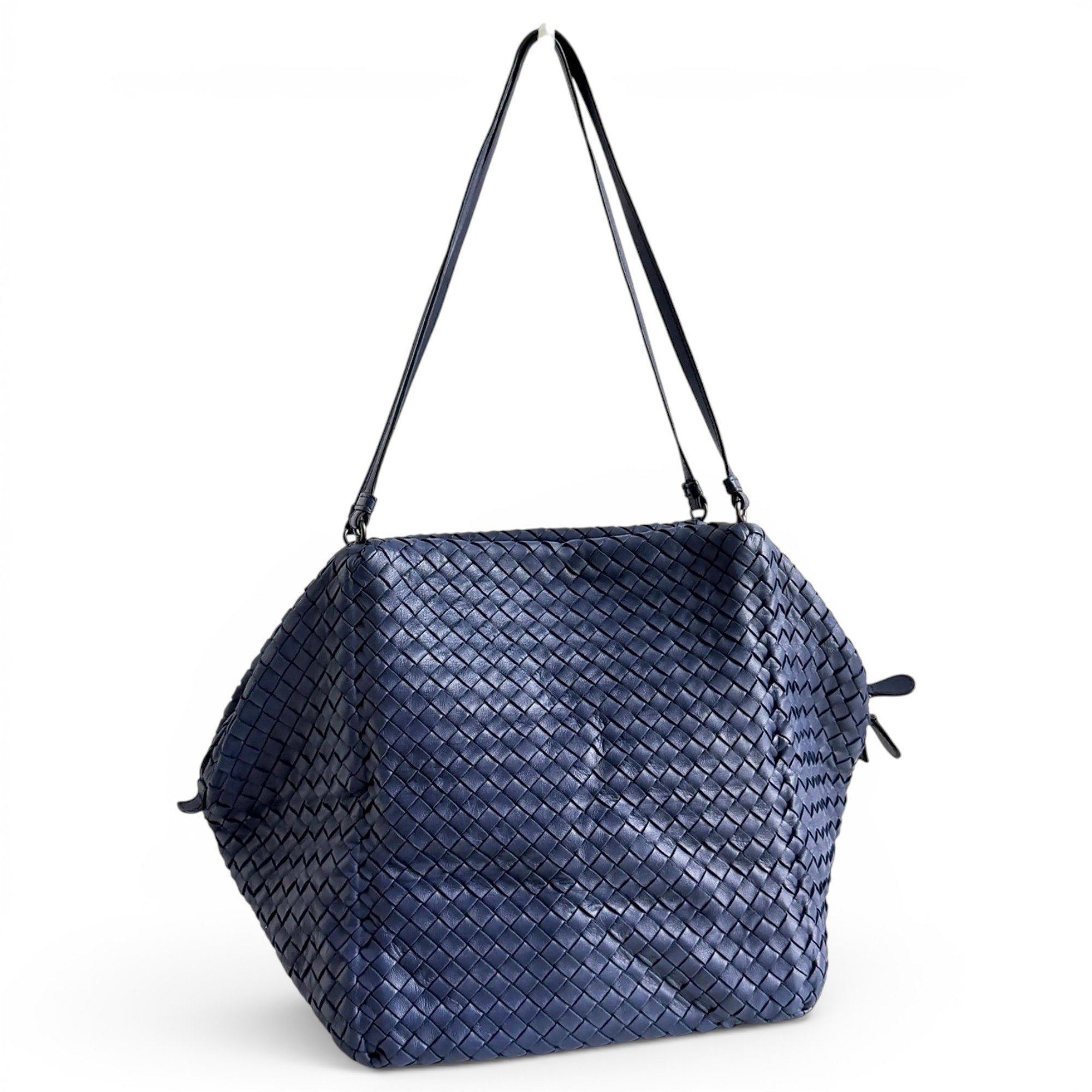 Parachute leather handbag