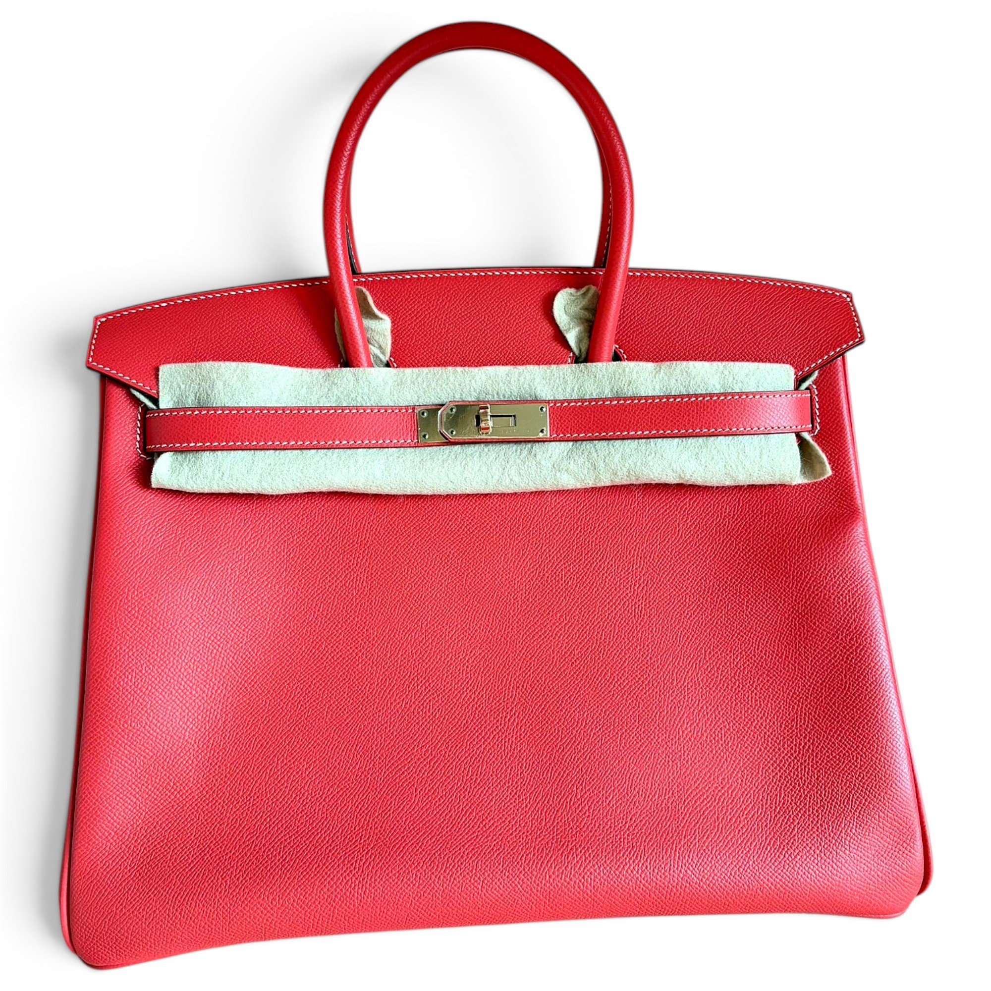 Birkin 35 leather handbag