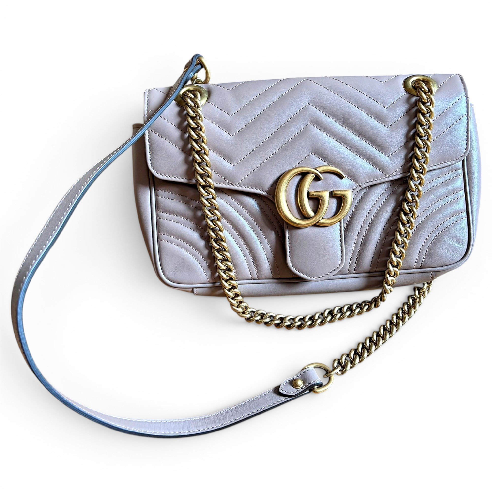 GG Marmont Flap leather crossbody bag